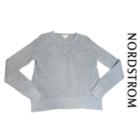 Nordstrom Men’s Jacob Rib Sweater NWT Blue Med - Picture 1 of 8